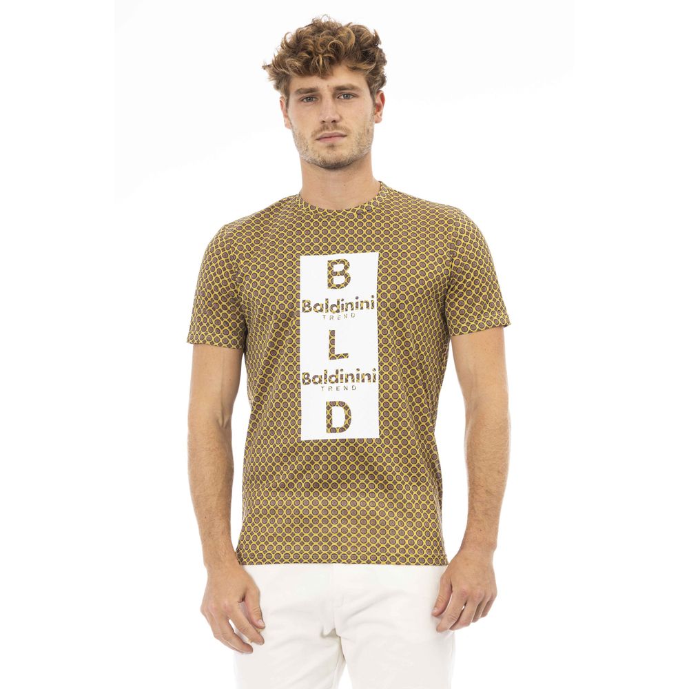 Baldinini Trend Gul Bomull Herr T-shirt