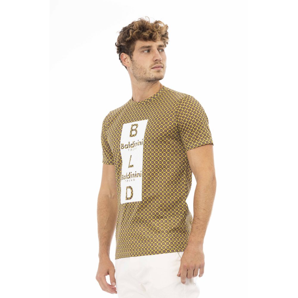 Baldinini Trend Gul Bomull Herr T-shirt
