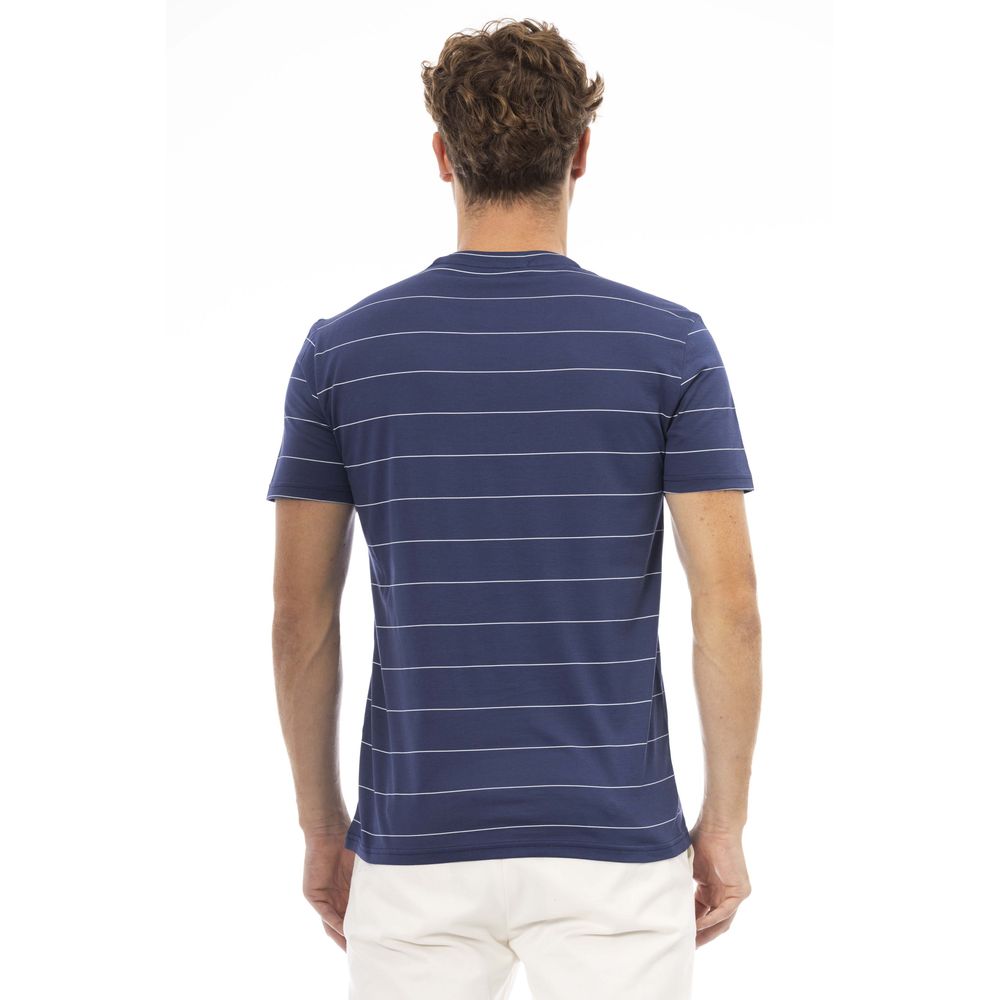 Baldinini Trend Blå Bomull Herr T-shirt