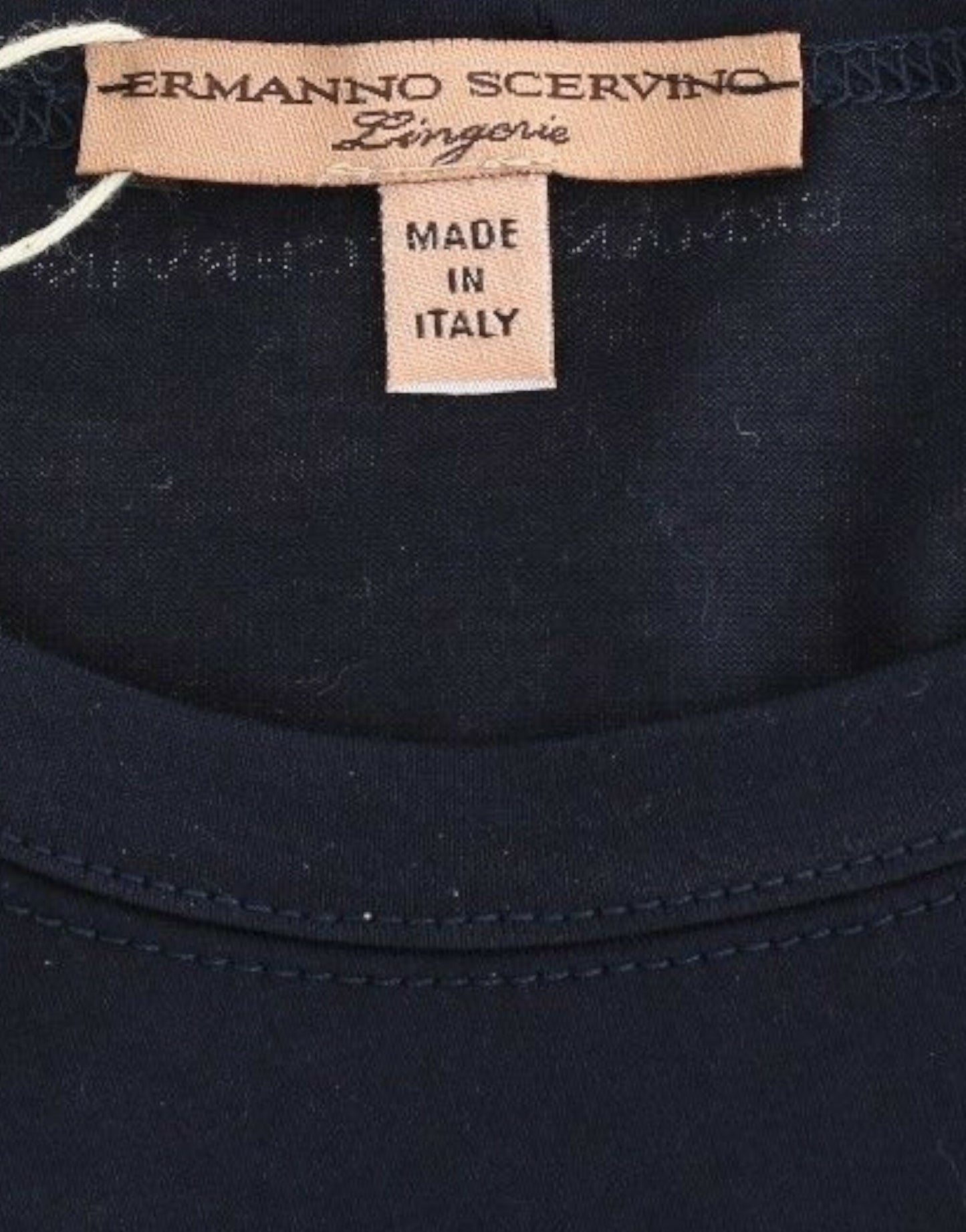 Ermanno Scervino Underkläder Blå Crewneck T-shirt med logotyp i bomull