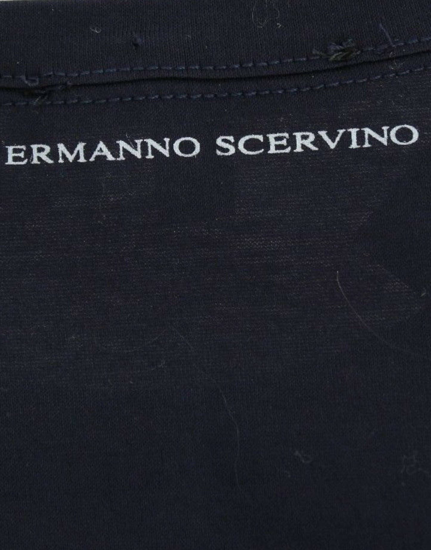 Ermanno Scervino Underkläder Blå Crewneck T-shirt med logotyp i bomull