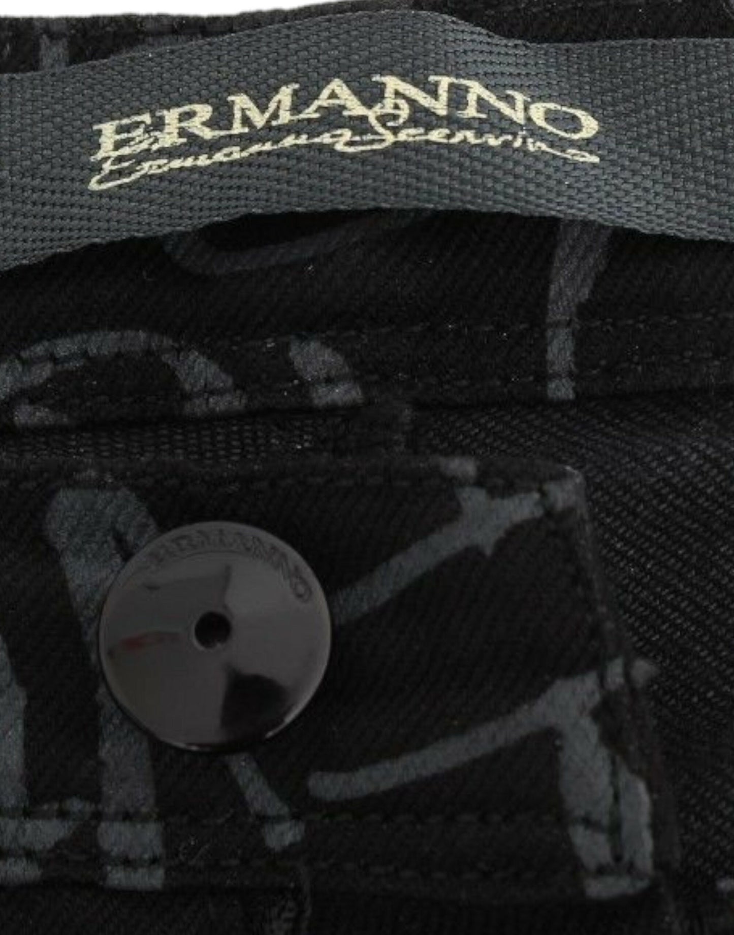 Ermanno Scervino Svarta Slim Jeans Denimbyxor Skinny Stretch