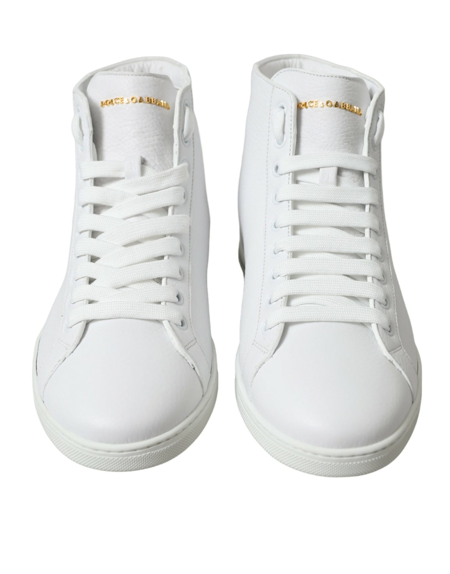Dolce & Gabbana Hvite Saint Tropez Høye Sneakers Herresko