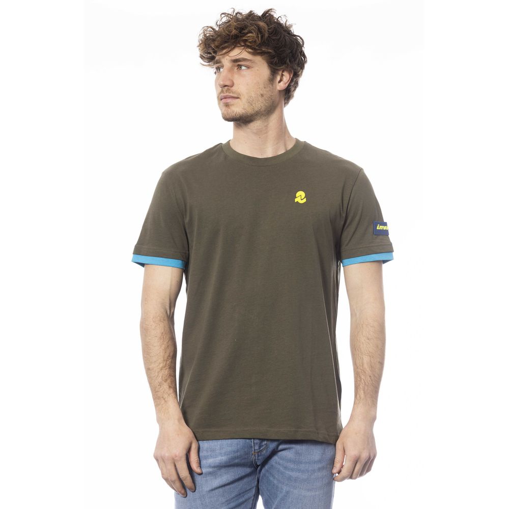 Invicta Grön Bomull Herr T-shirt
