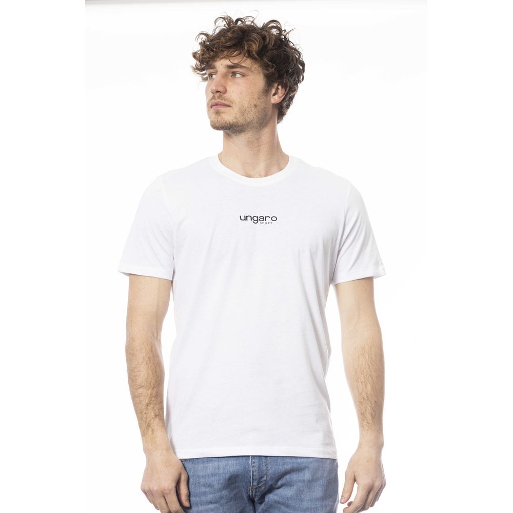 Ungaro Sport Vit bomulls-T-shirt för män