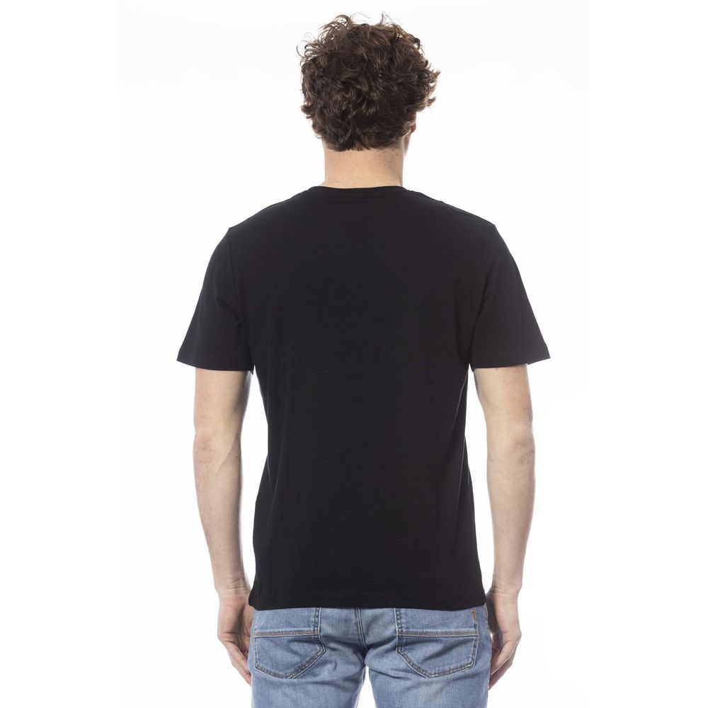 Ungaro Sport svart bomulls-T-shirt för män