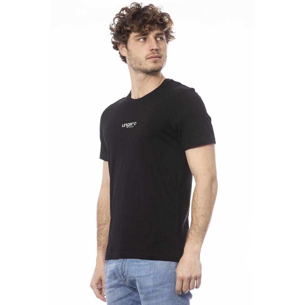 Ungaro Sport svart bomulls-T-shirt för män