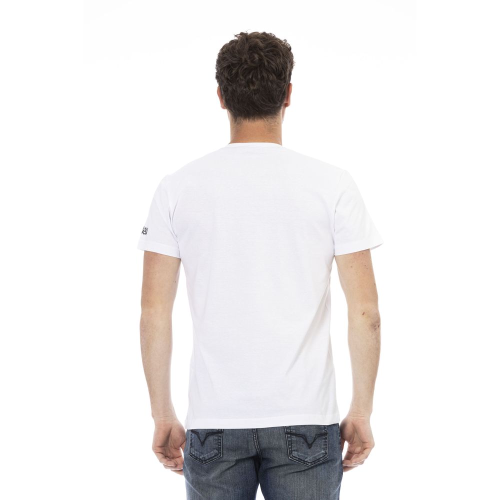 Trussardi Action Vit bomulls-T-shirt för män