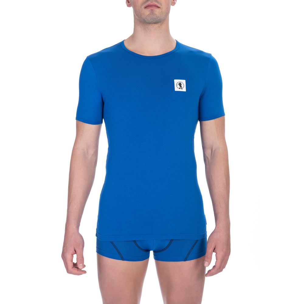 Bikkembergs Blå Bomull Herr T-shirt Twin Pack