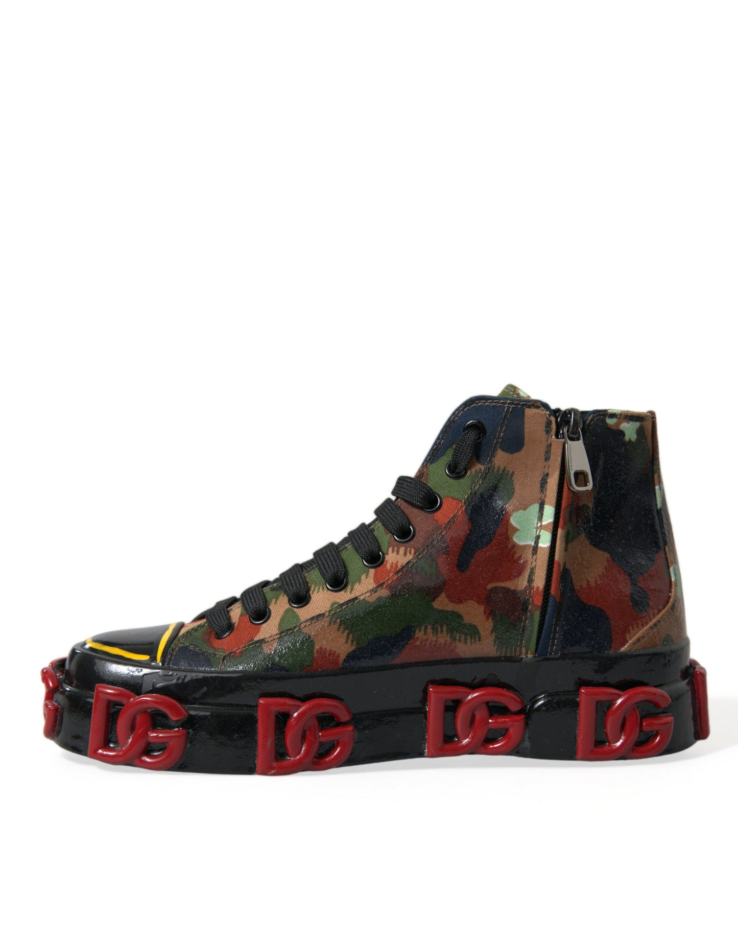 Dolce & Gabbana Flerfargede Kamuflasje Høye Sneakers Sko