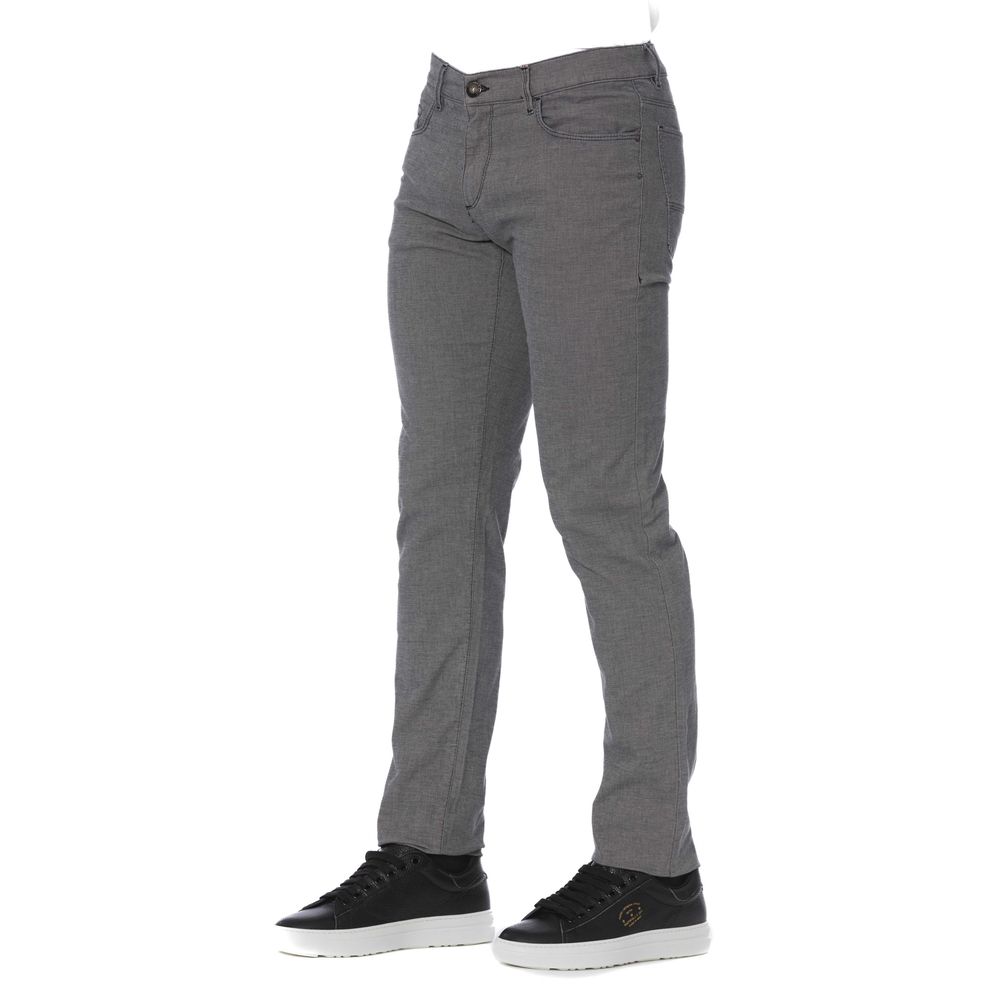 Trussardi Jeans Grå Bomull Herrbyxor