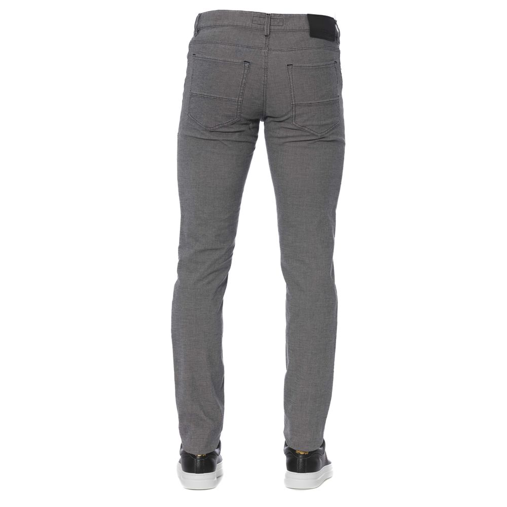Trussardi Jeans Grå Bomull Herrbyxor