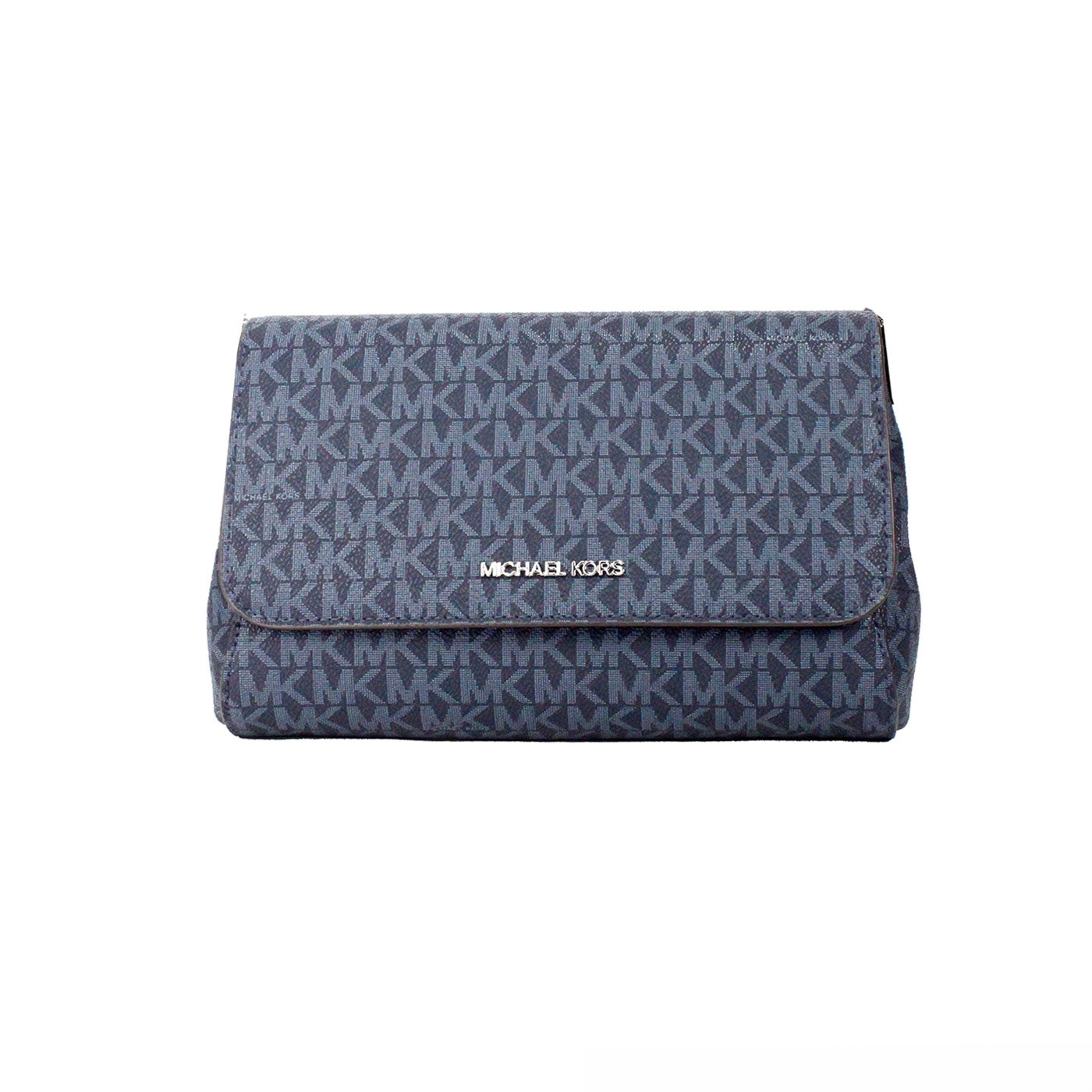 Jet Set Medium Marinblå PVC Konvertibel Pouchette Axelväska