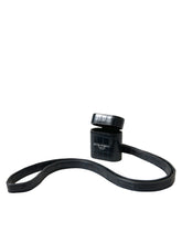 Dolce & Gabbana Svart Krokodilskinn Silvermetalllogotyp Airpods-skal