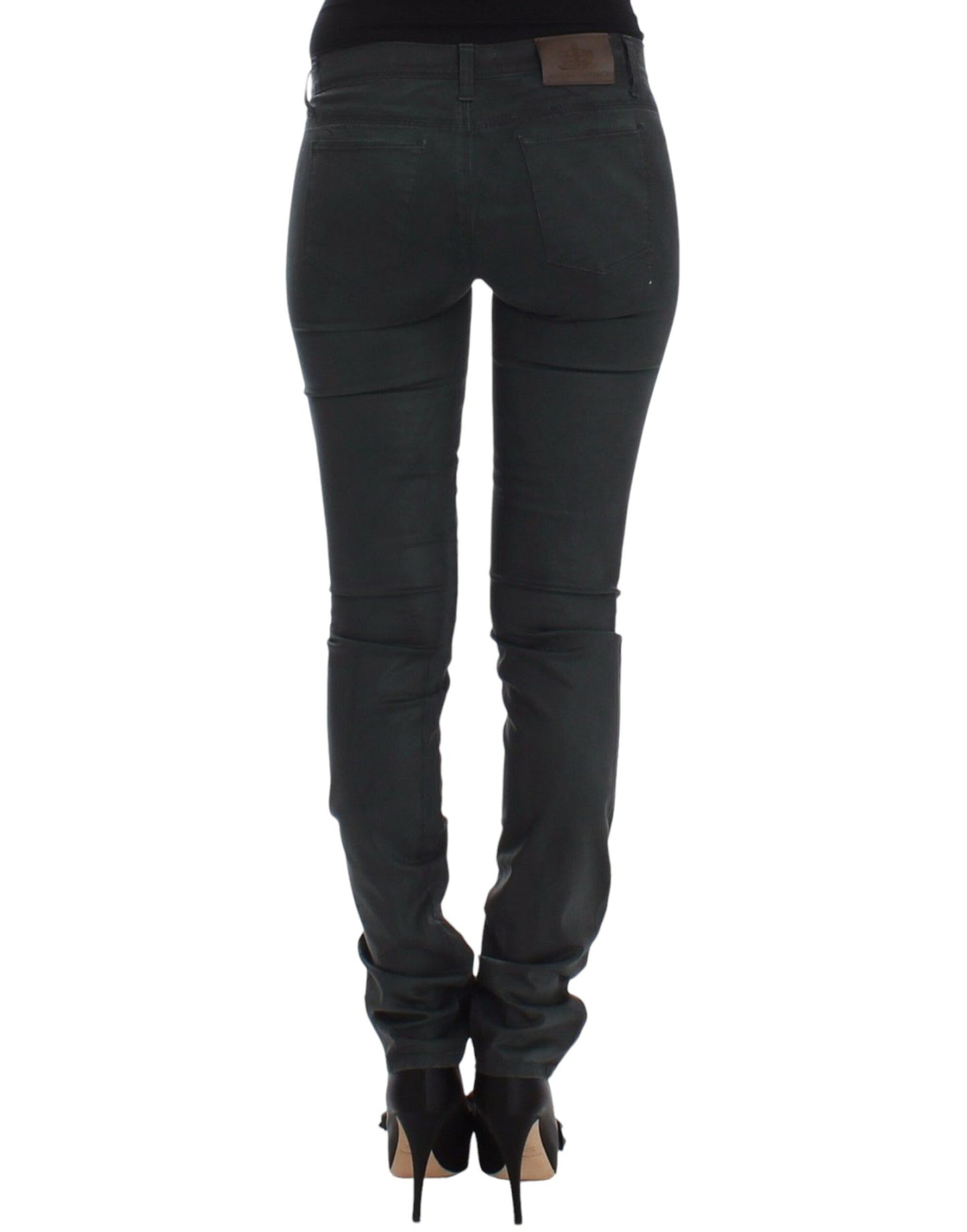 Ermanno Scervino Grønne Slim Jeans Denimbukser Rette Ben Stretch