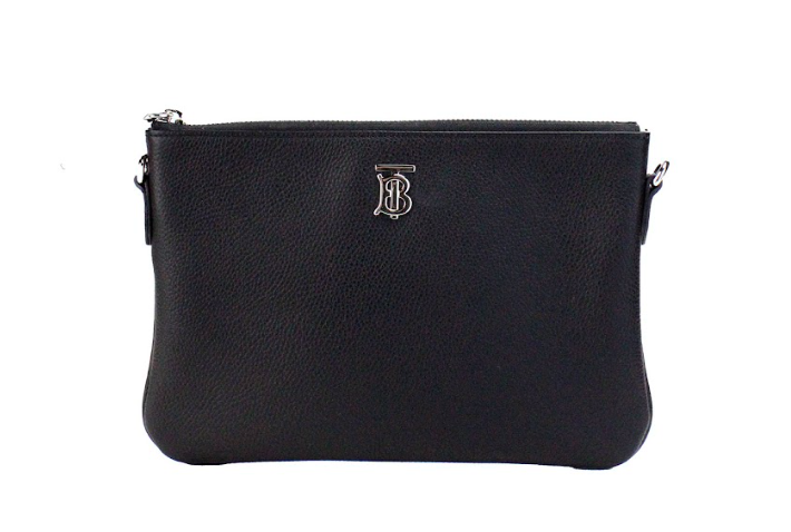 Peyton Monogram Svart Skinnveske Skulderveske