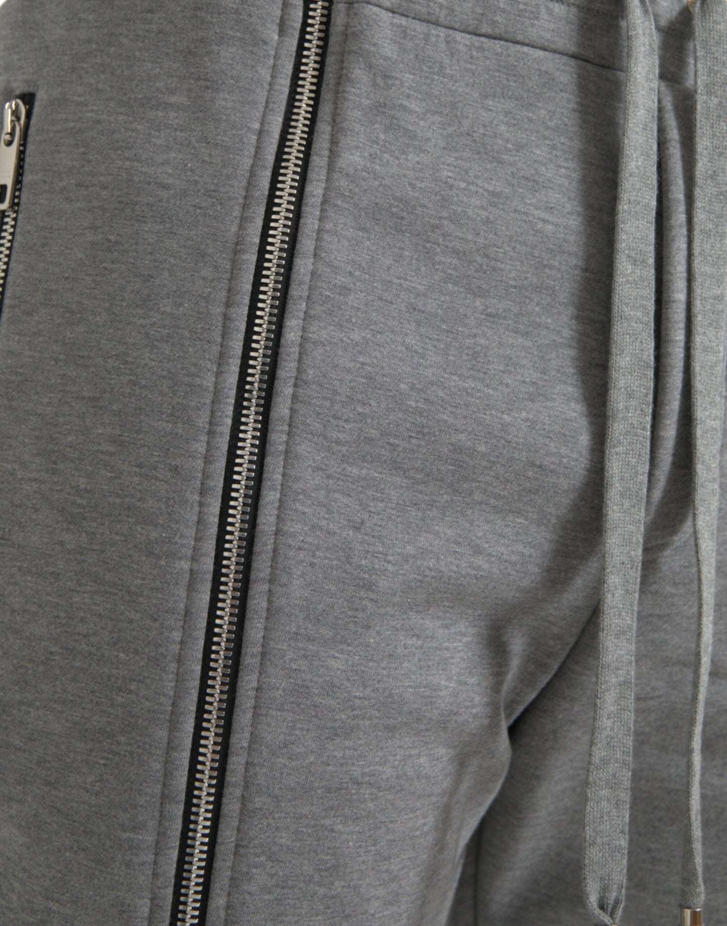 Dolce & Gabbana Grå Bomull Jogger Skinny Träningsbyxor