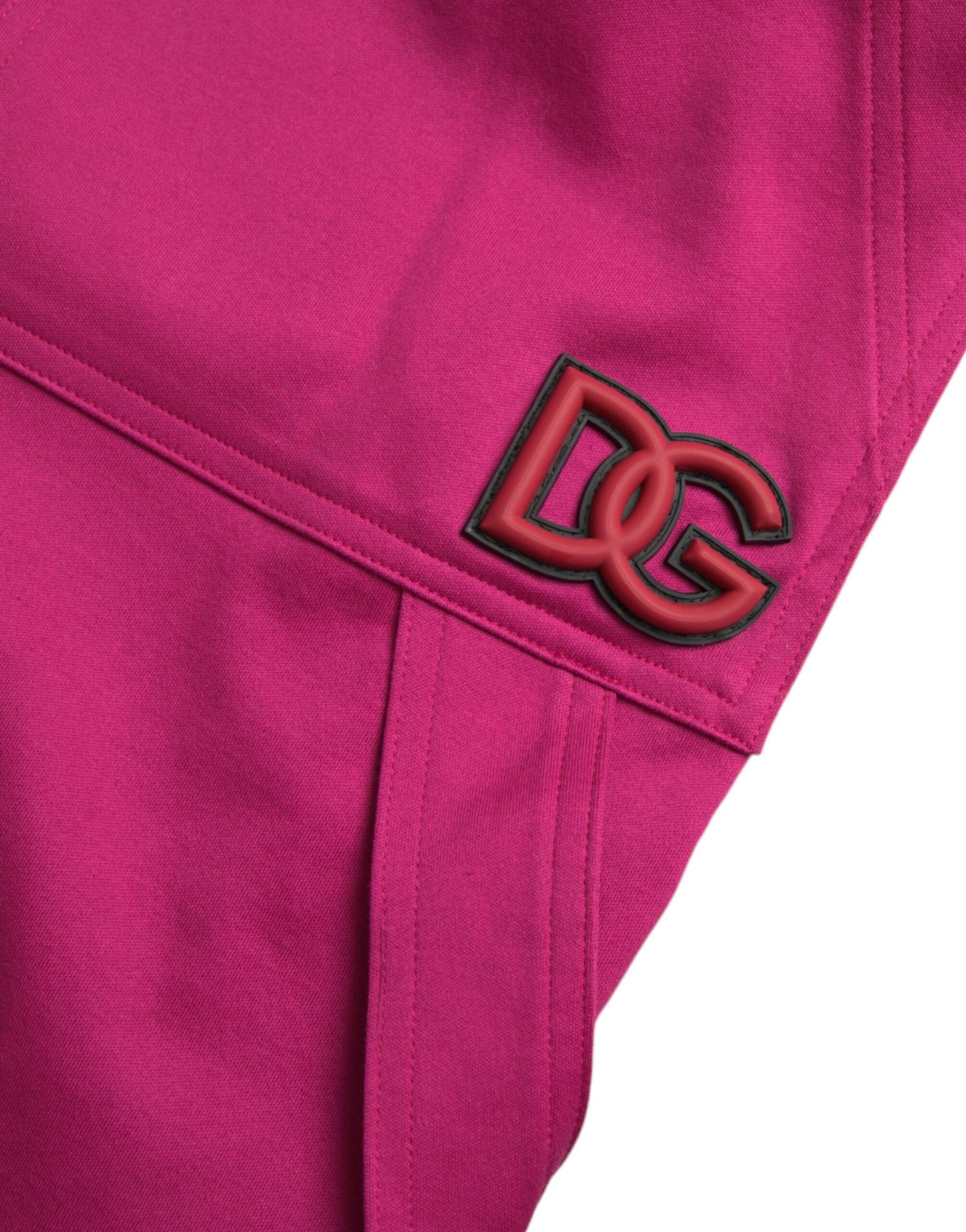 Dolce & Gabbana Rosa Logo Cargo Bomull Jogger Träningsbyxor