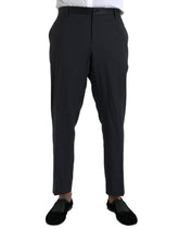 Dolce & Gabbana Blue Wool Men Skinny Dress Pants