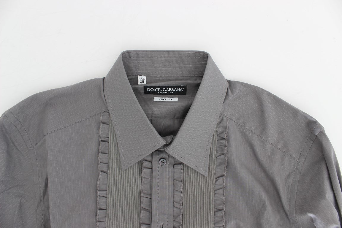 Dolce & Gabbana Lila Torero GULD Slim Fit Skjorta