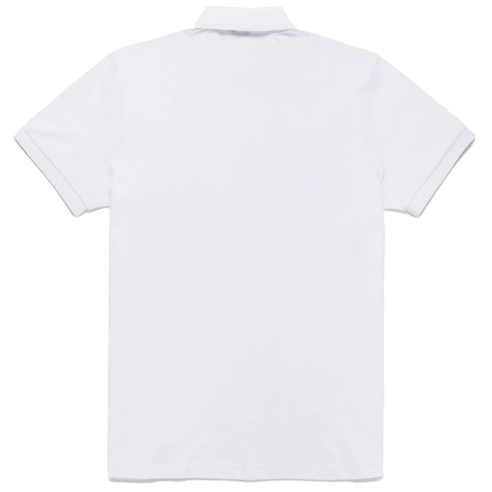 Refrigiwear elegant vit pikétröja med broderad logotyp