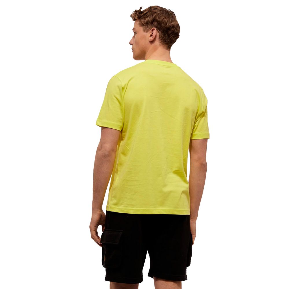 Refrigiwear – Gul t-shirt i bomull med präglad logotyp