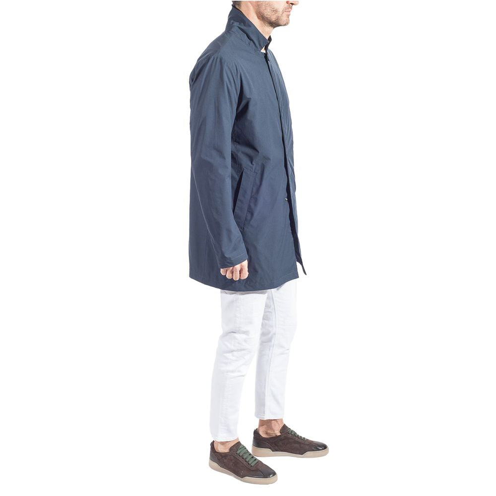 People Of Shibuya Blå Trenchcoat i Återvunnen Polyester för Herrar