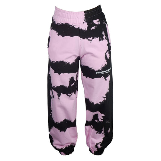 Comme Des Fuckdown rosa bomullstreningsbukse for kvinner