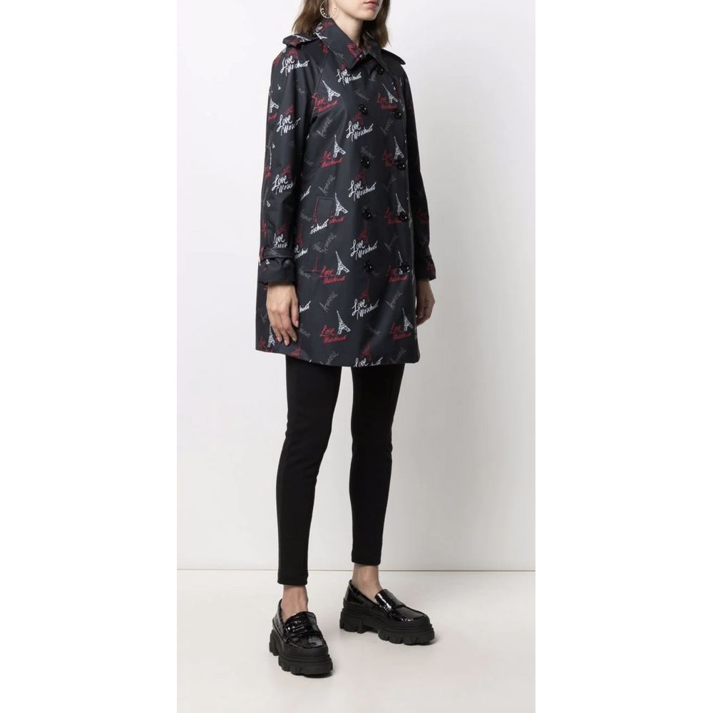 Love Moschino svart polyesterkappa för kvinnor
