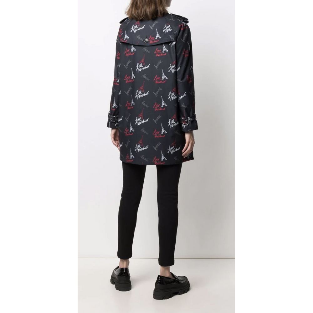 Love Moschino svart polyesterkappa för kvinnor