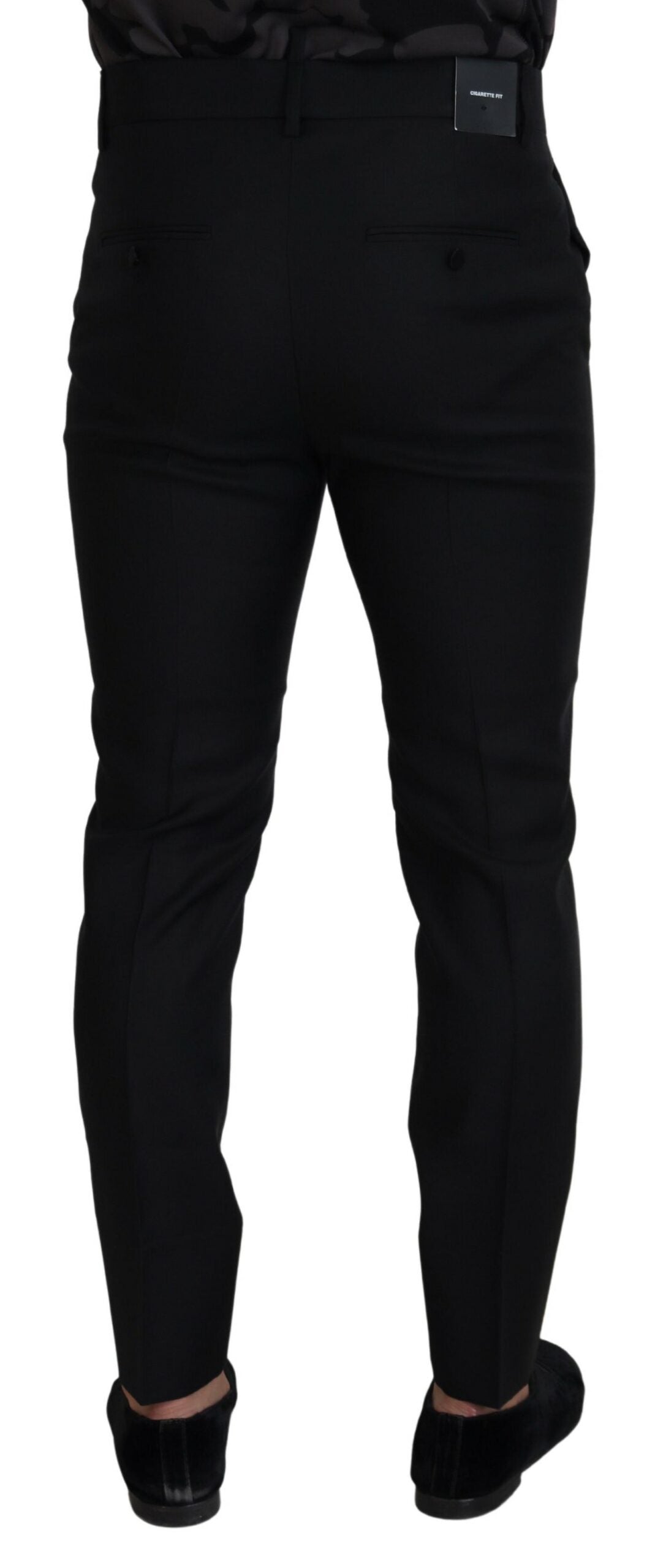 Dsquared² Slim Fit Herrbyxor i Virgin Wool med Rygg