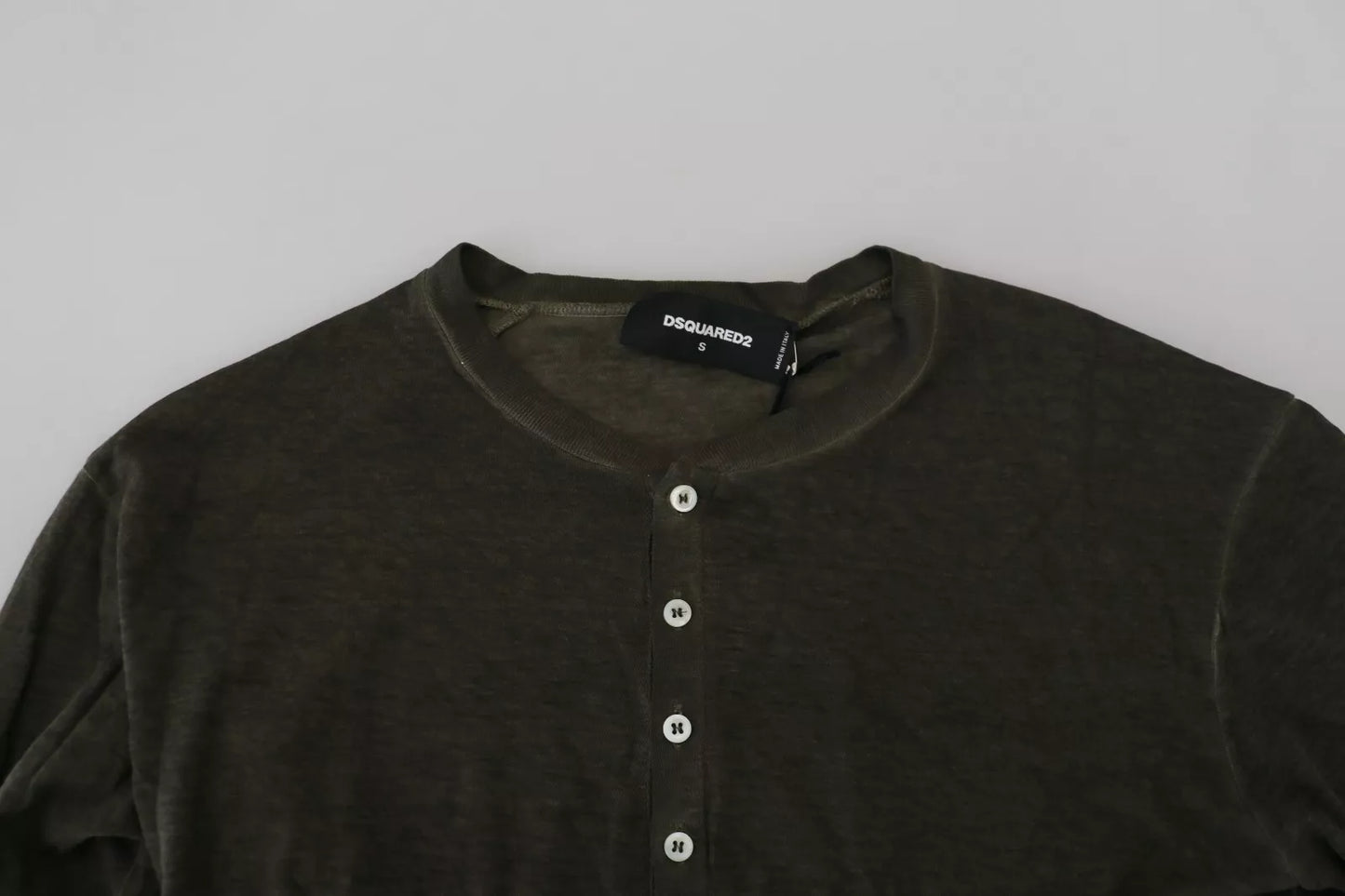 Dsquared² Grå Bomullslinne Långärmad Pullover