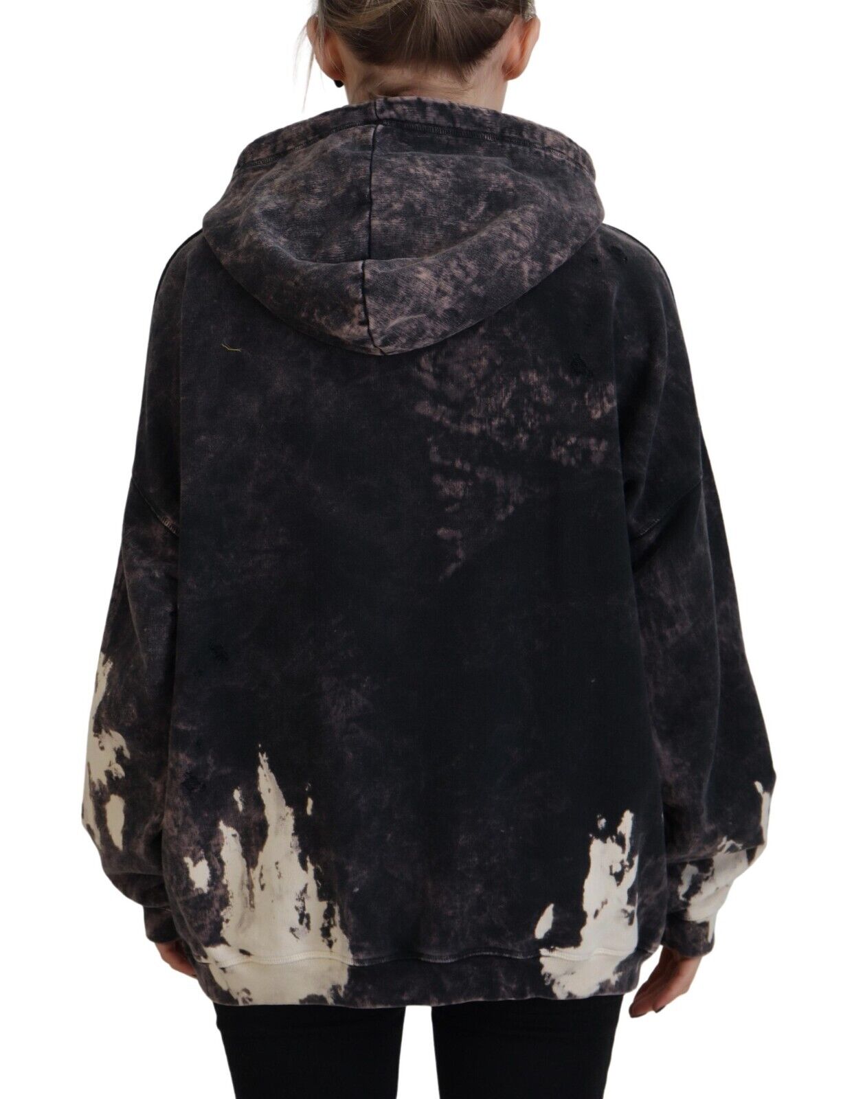 Dsquared² Flerfärgad Dye Bomull Hoodie Sweatshirt Tröja
