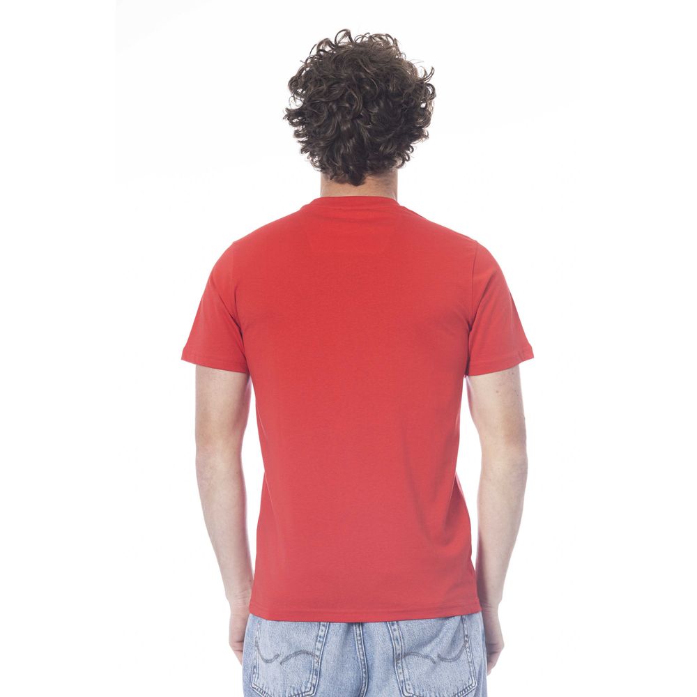 Cavalli Class Röd Bomull Herr T-shirt