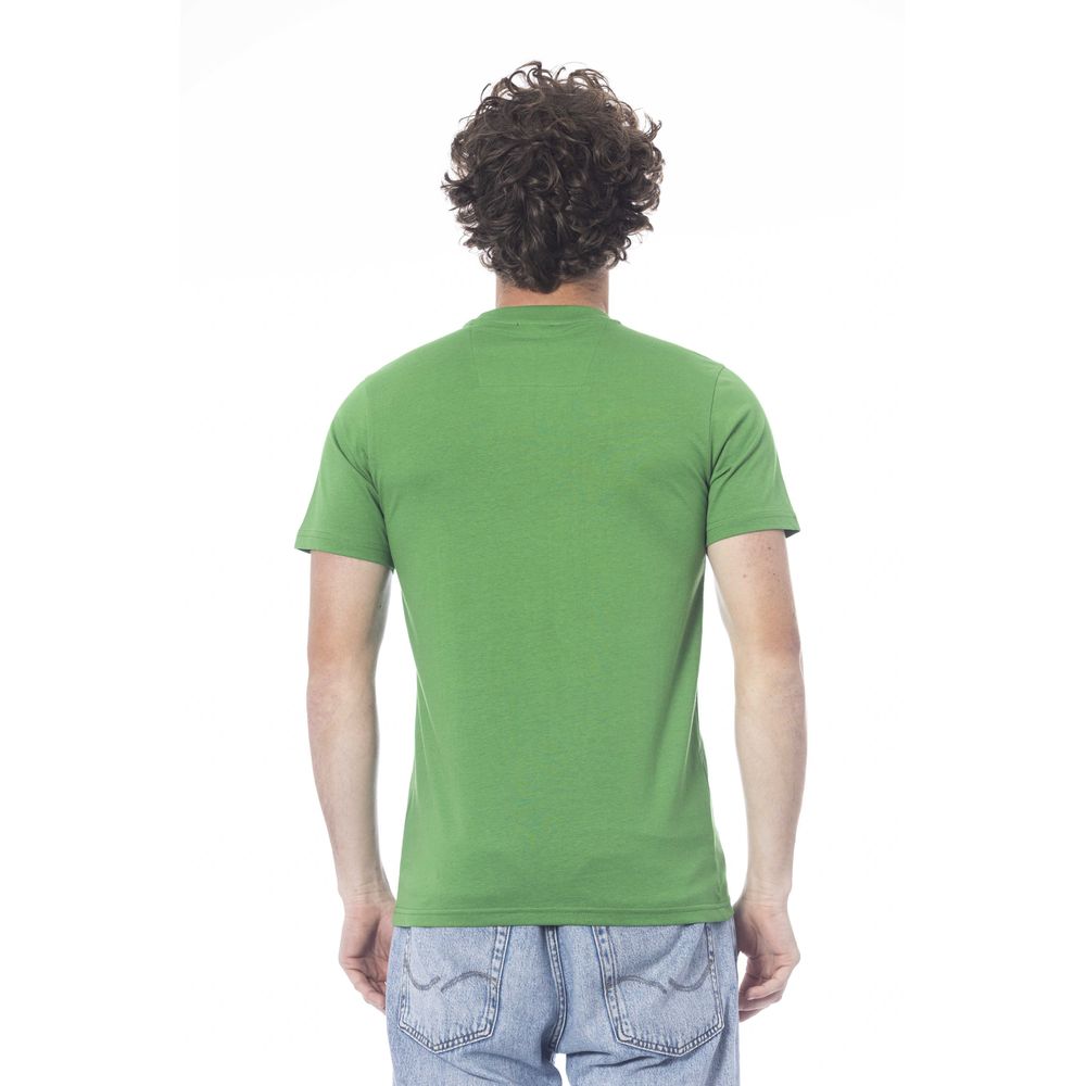 Cavalli Class Grön Bomull Herr T-shirt