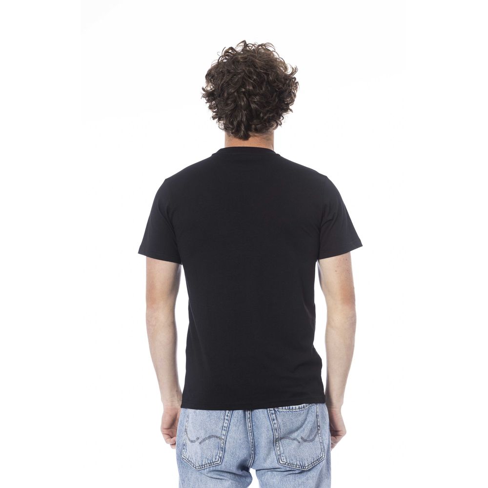 Cavalli Class svart bomulls-T-shirt för män