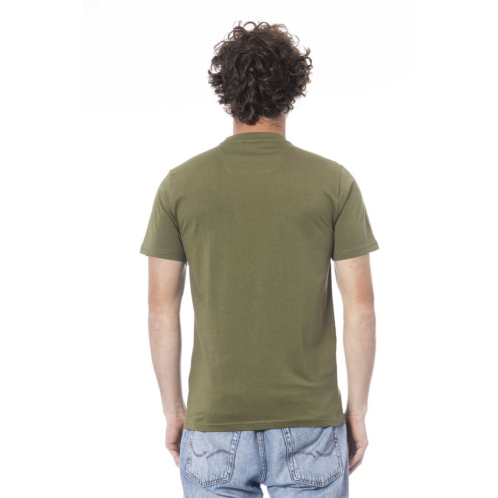 Cavalli Class Grön Bomull Herr T-shirt