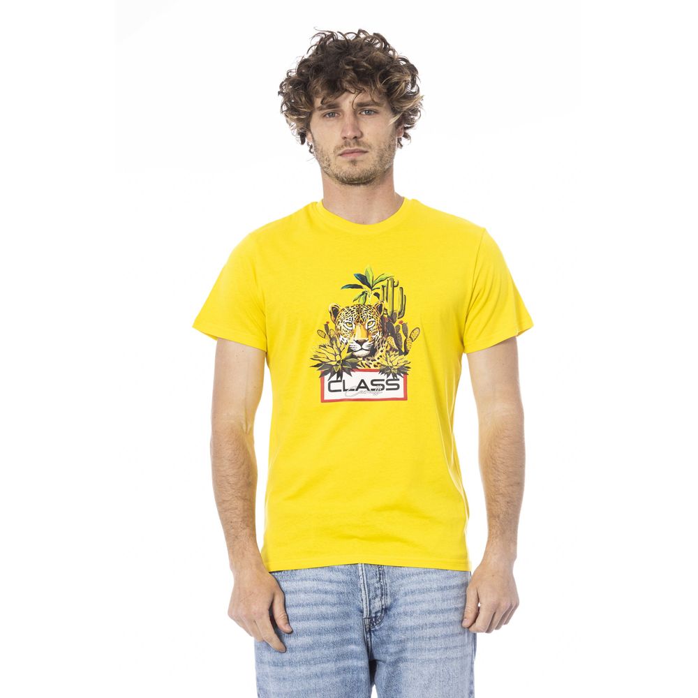 Cavalli Class Gul Bomull Herr T-shirt