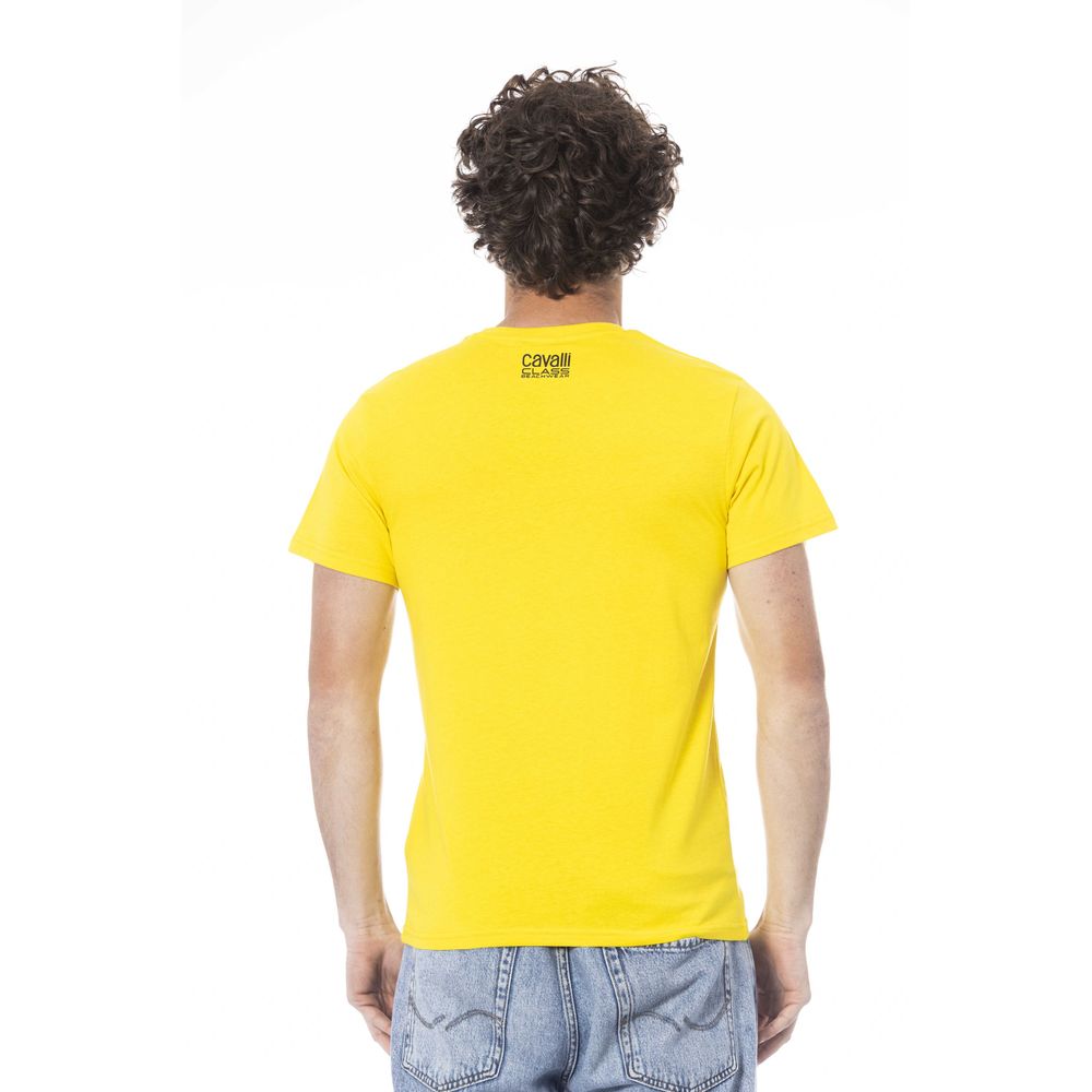 Cavalli Class Gul Bomull Herr T-shirt
