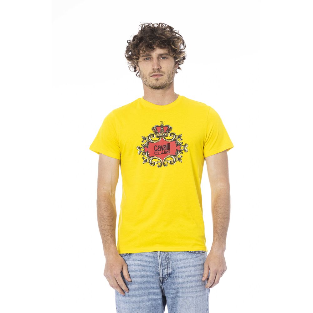 Cavalli Class Gul Bomull Herr T-shirt