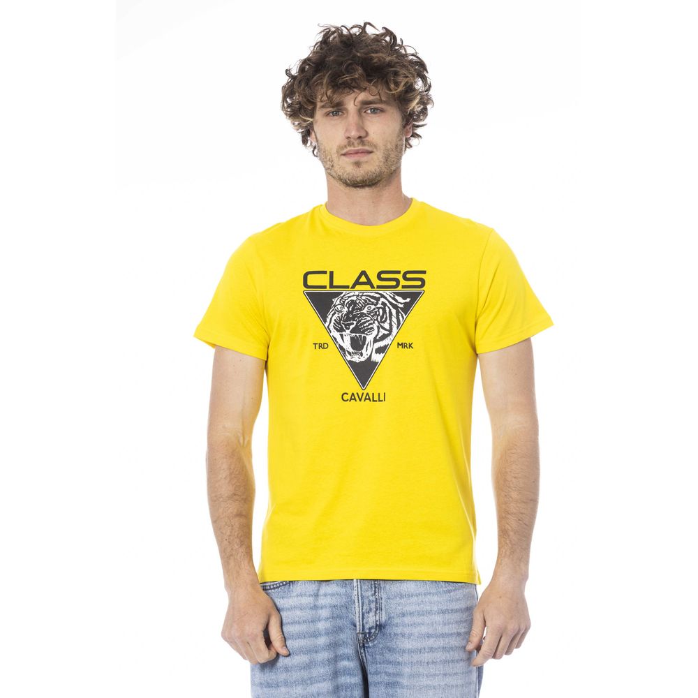 Cavalli Class Gul Bomull Herr T-shirt