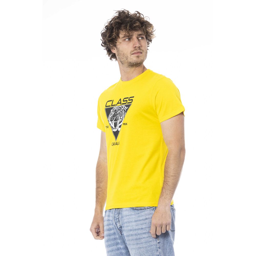 Cavalli Class Gul Bomull Herr T-shirt