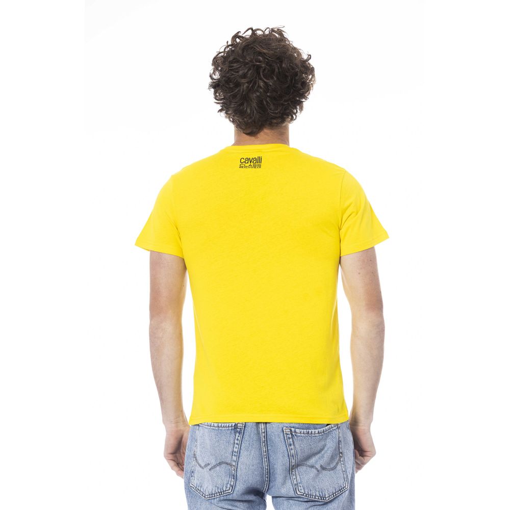 Cavalli Class Gul Bomull Herr T-shirt