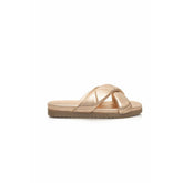Cerruti 1881 Beige Lambskin Women Sandal