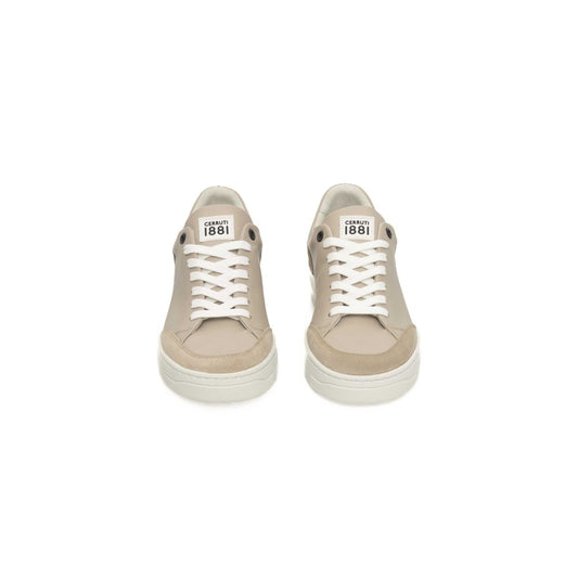 Cerruti 1881 Beige kuskinnsneaker til dame