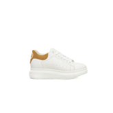 Cerruti 1881 White Cowhide Women Platform Sneaker