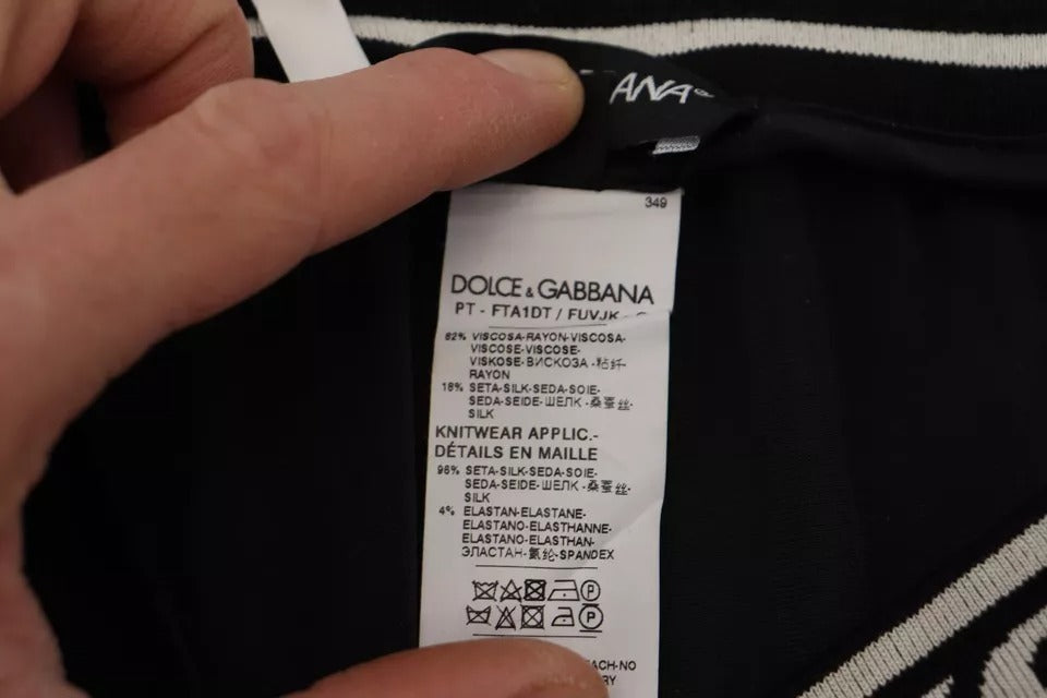 Dolce & Gabbana Svarta Joggerbyxor i Bomull