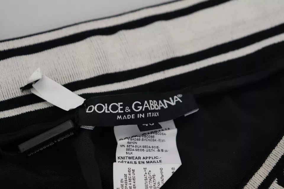 Dolce & Gabbana Svarta Joggerbyxor i Bomull