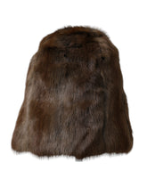 Dolce & Gabbana Brun Weasel Fur Dame Kasjmirlue