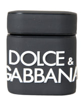 Dolce & Gabbana Svart-Hvitt Silikondeksel med Preget Logo til Airpods